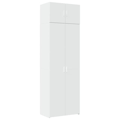 Mobile Portaoggetti Bianco 70x42,5x225 cm in Truciolato - homemem39