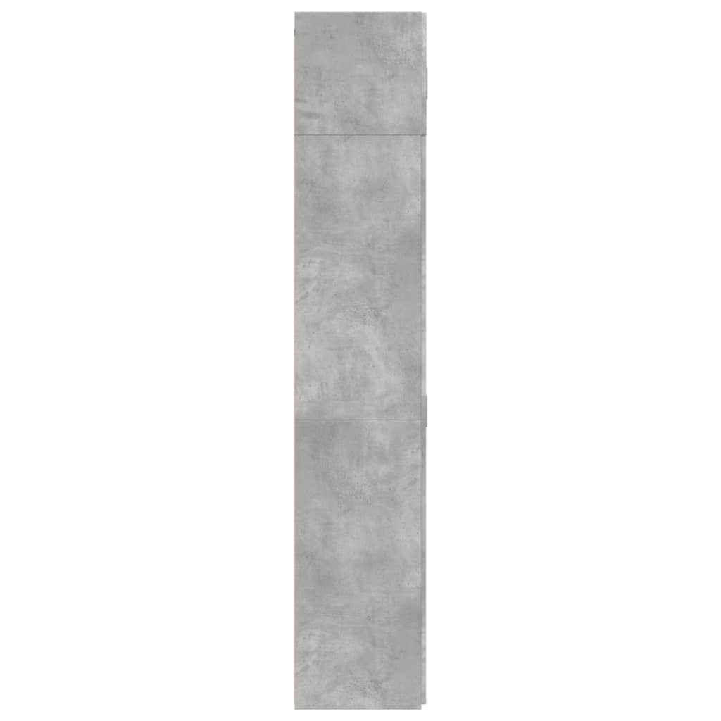 Armadietto Grigio Cemento 70x42,5x225 cm in Legno Multistrato - homemem39