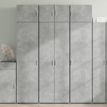 Armadietto Grigio Cemento 70x42,5x225 cm in Legno Multistrato - homemem39