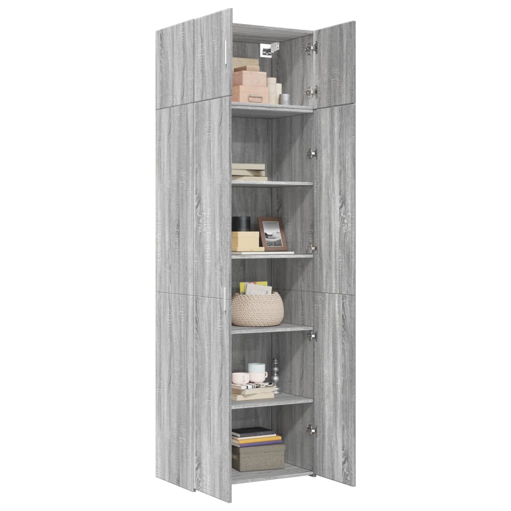 Armadietto Grigio Sonoma 70x42,5x225 cm in Truciolato - homemem39