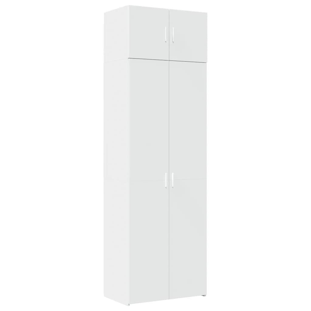 Mobile Portaoggetti Bianco 70x42,5x225 cm in Truciolato - homemem39