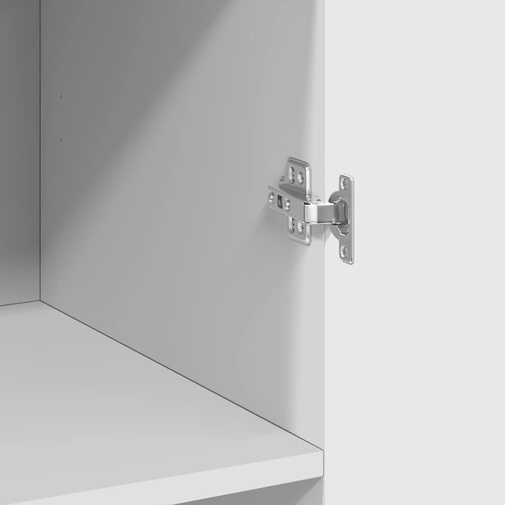 Mobile Portaoggetti Bianco 70x42,5x225 cm in Truciolato - homemem39