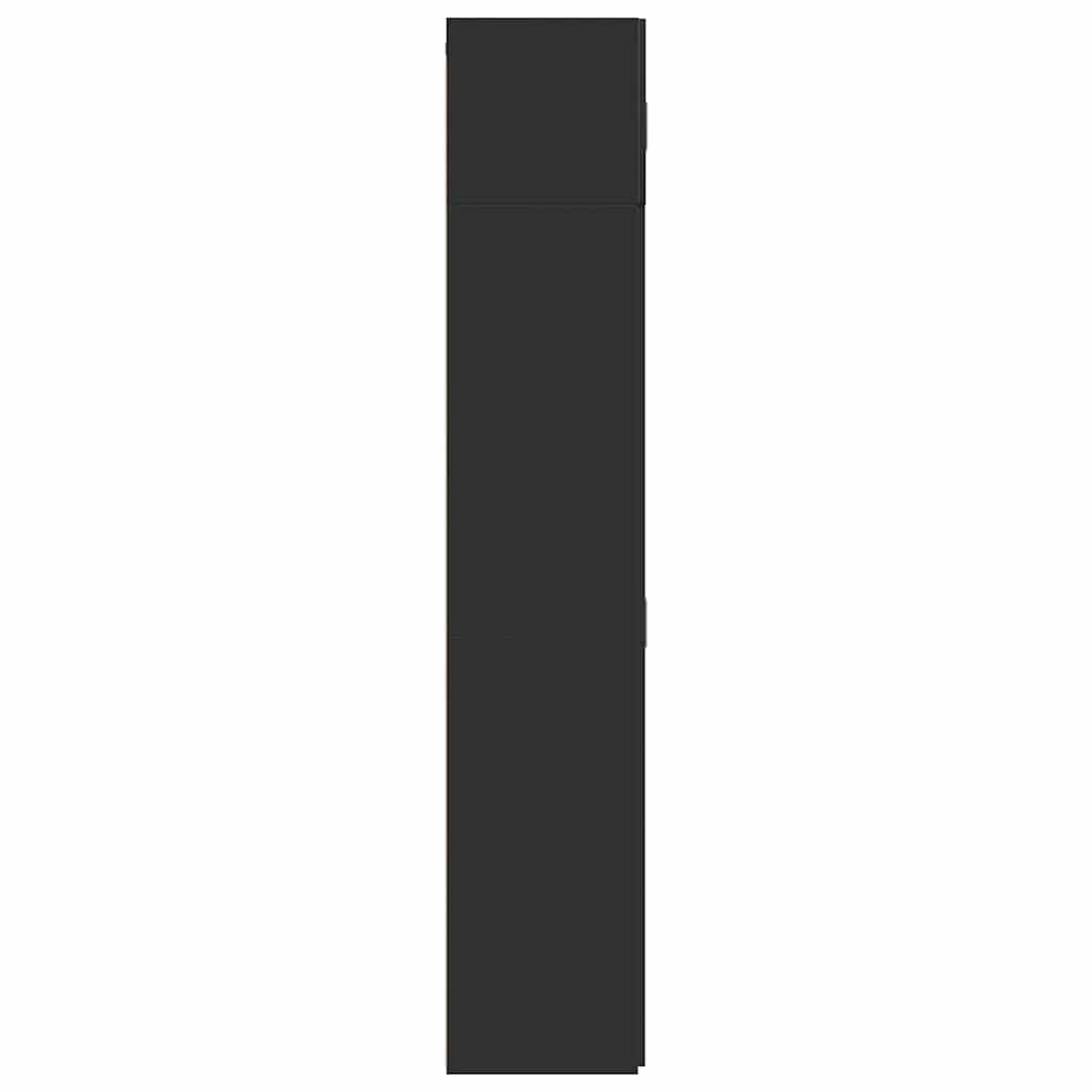 Mobile Portaoggetti Nero 70x42,5x225 cm in Truciolato - homemem39