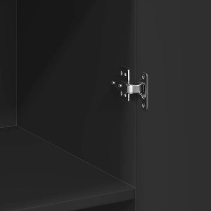 Mobile Portaoggetti Nero 70x42,5x225 cm in Truciolato - homemem39