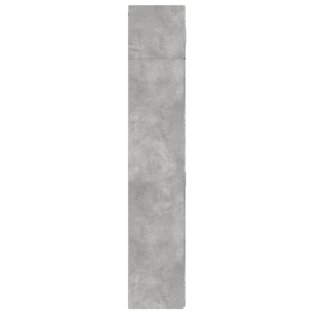 Armadietto Grigio Cemento 70x42,5x225 cm in Legno Multistrato - homemem39