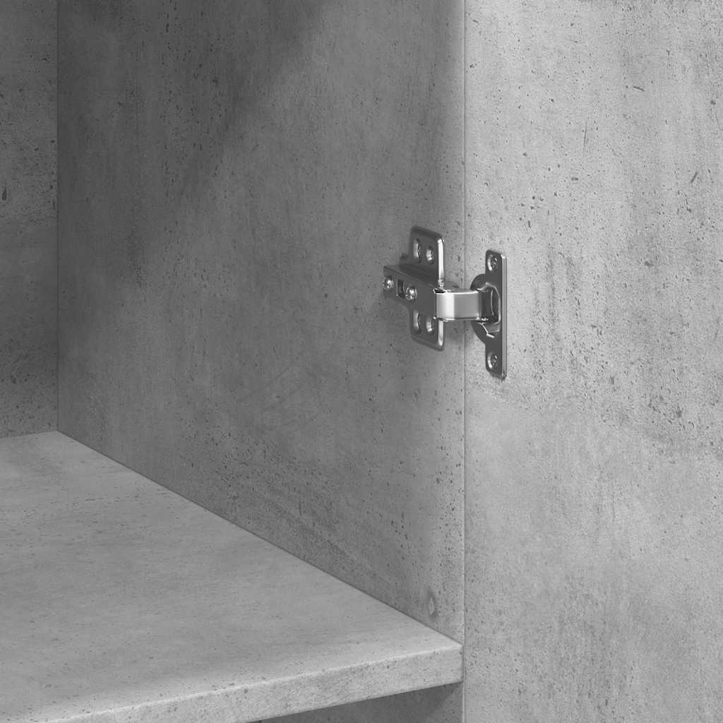 Armadietto Grigio Cemento 70x42,5x225 cm in Legno Multistrato - homemem39