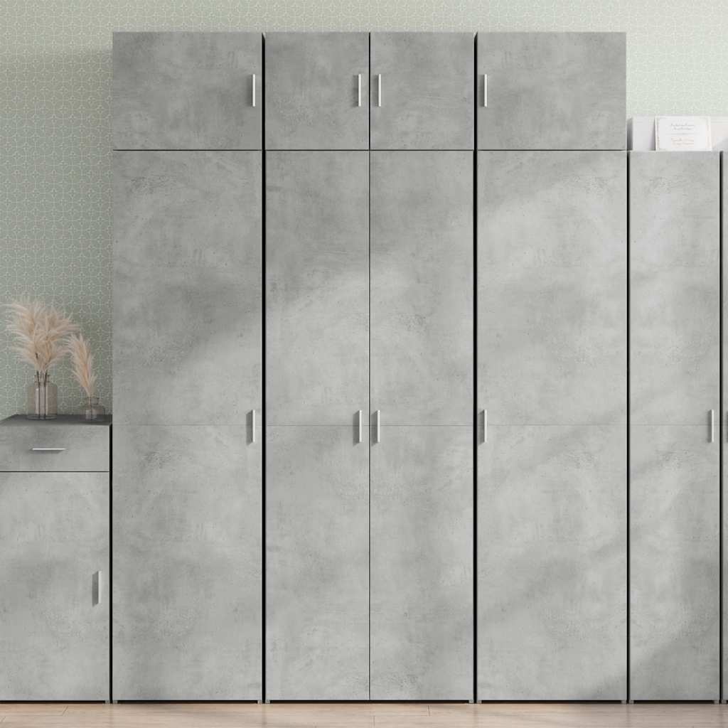 Armadietto Grigio Cemento 70x42,5x225 cm in Legno Multistrato - homemem39
