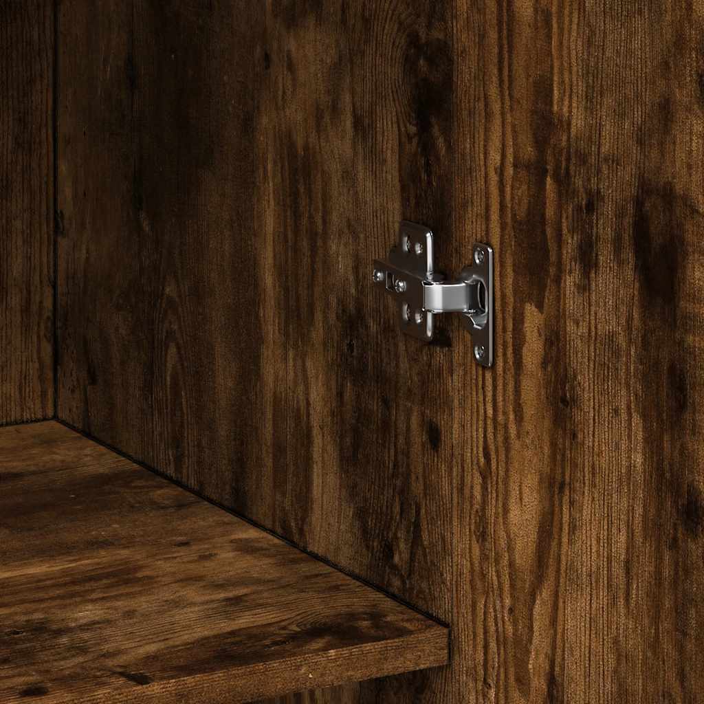 Armadietto Rovere Fumo 70x42,5x225 cm in Legno Multistrato - homemem39