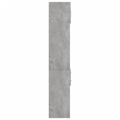 Armadietto Grigio Cemento 70x42,5x225 cm in Legno Multistrato - homemem39