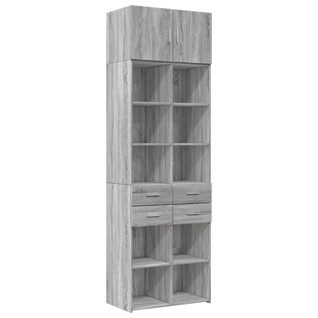 Armadietto Grigio Sonoma 70x42,5x225 cm in Truciolato - homemem39