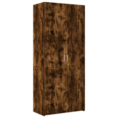 Armadietto Rovere Fumo 80x42,5x225 cm in Truciolato - homemem39