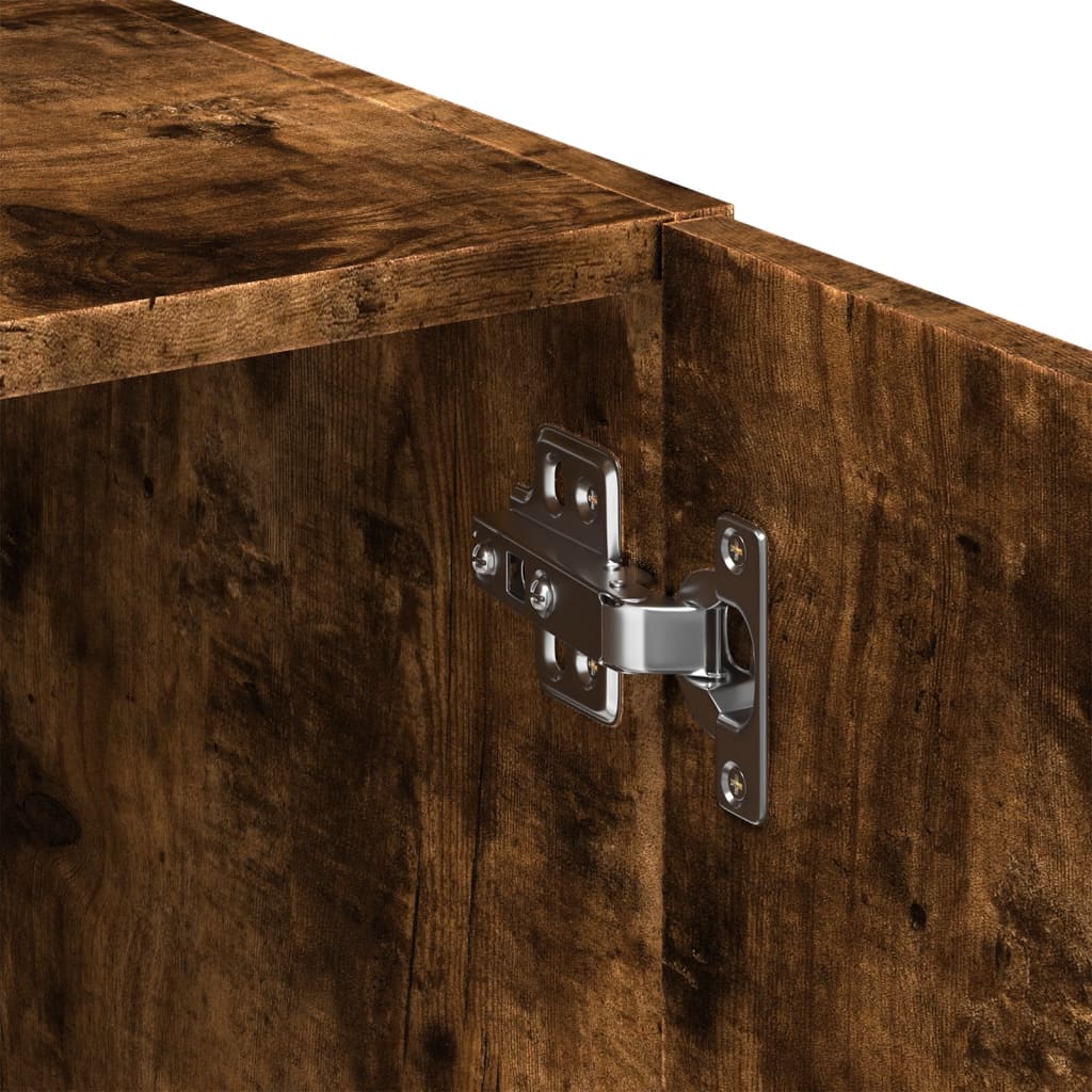 Credenza Rovere Fumo 80x42,5x249 cm in Legno Multistrato - homemem39