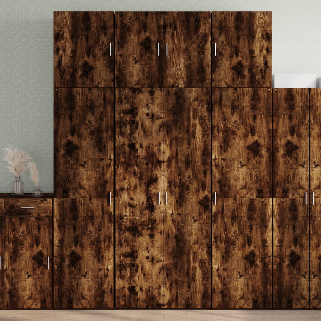 Credenza Rovere Fumo 80x42,5x249 cm in Legno Multistrato - homemem39