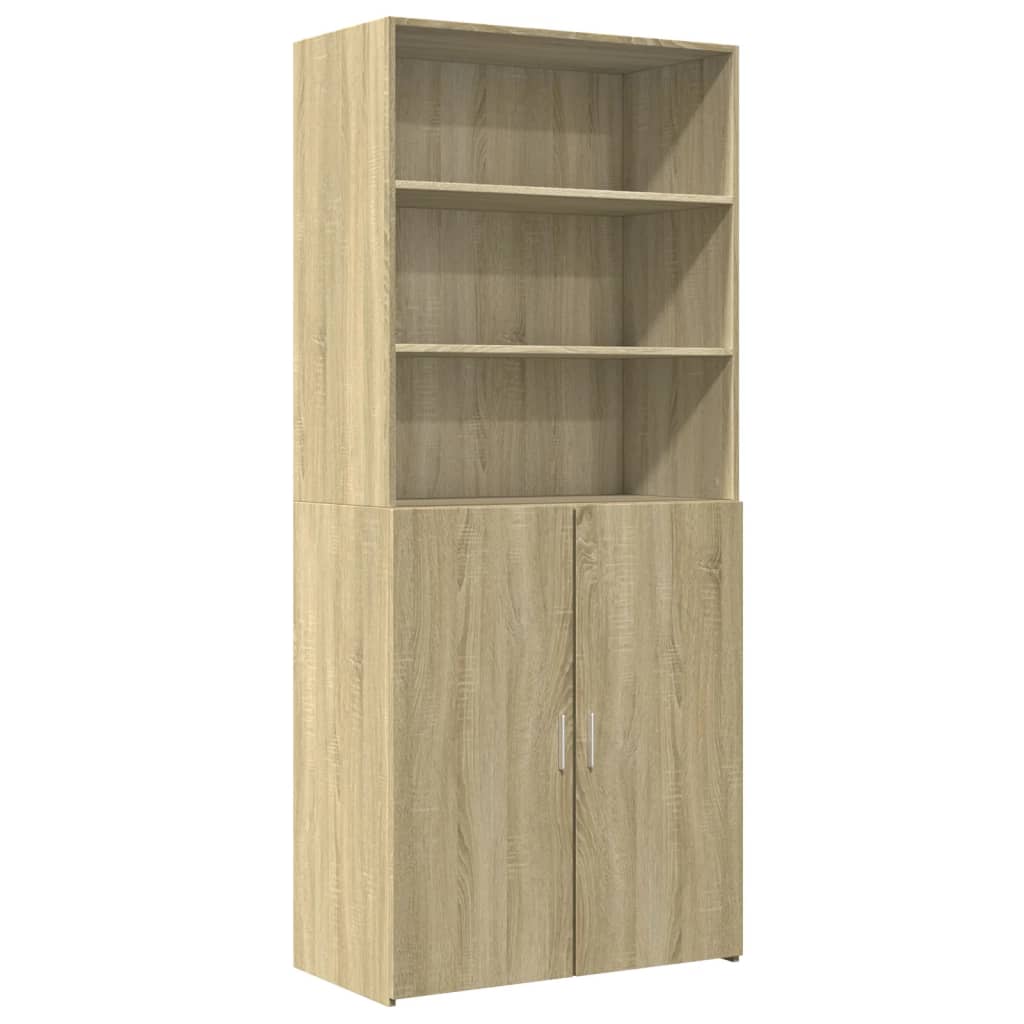 Credenza Rovere Sonoma 80x42,5x185 cm in Legno Multistrato - homemem39