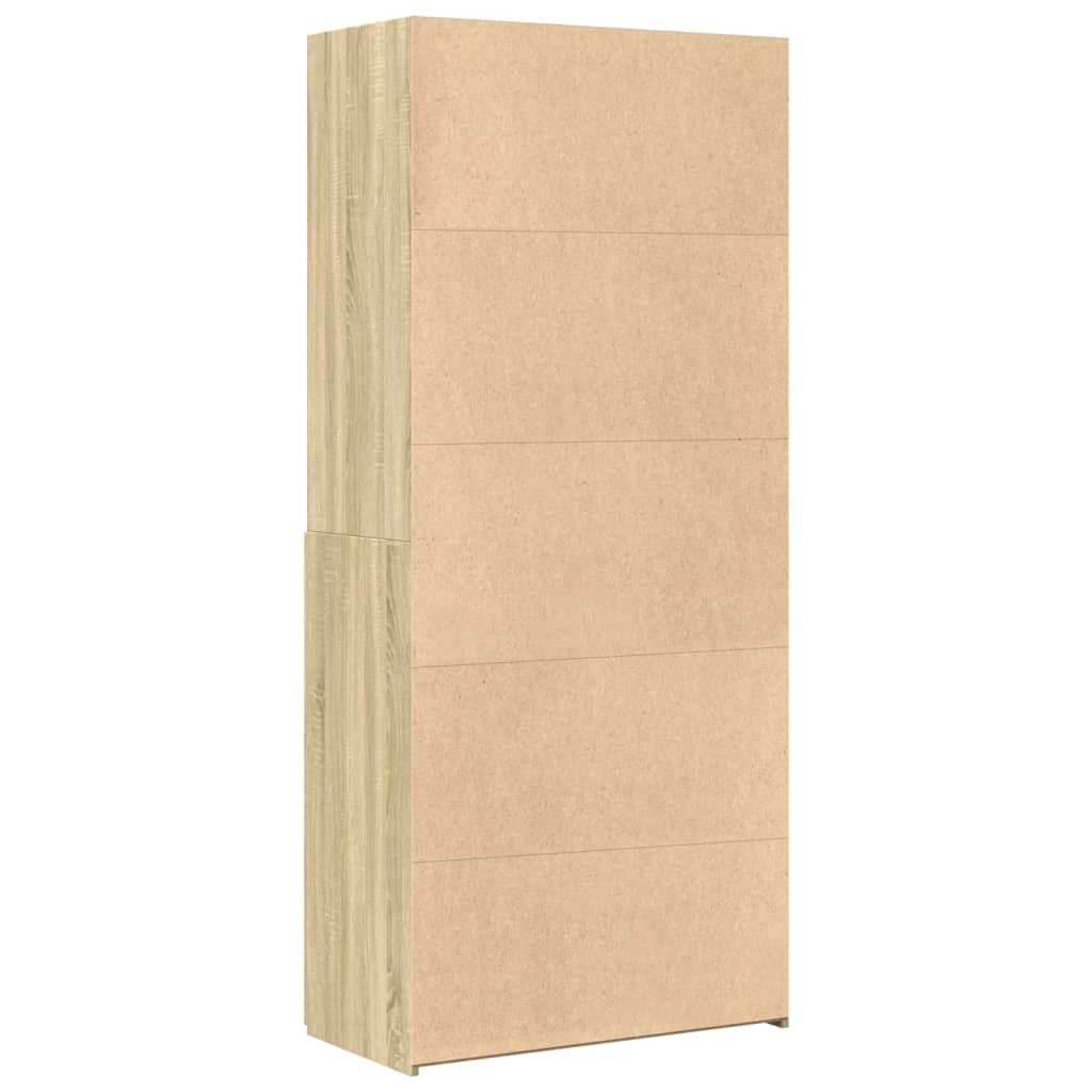 Credenza Rovere Sonoma 80x42,5x185 cm in Legno Multistrato - homemem39