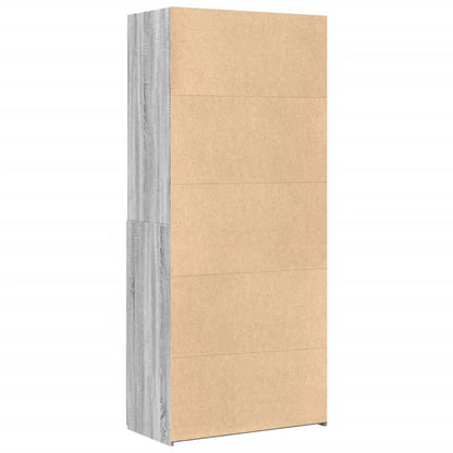 Credenza Grigio Sonoma 80x42,5x185 cm in Legno Multistrato - homemem39