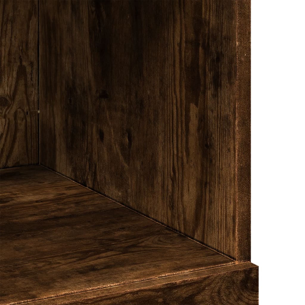 Credenza Rovere Fumo 80x42,5x124 cm in Legno Multistrato - homemem39