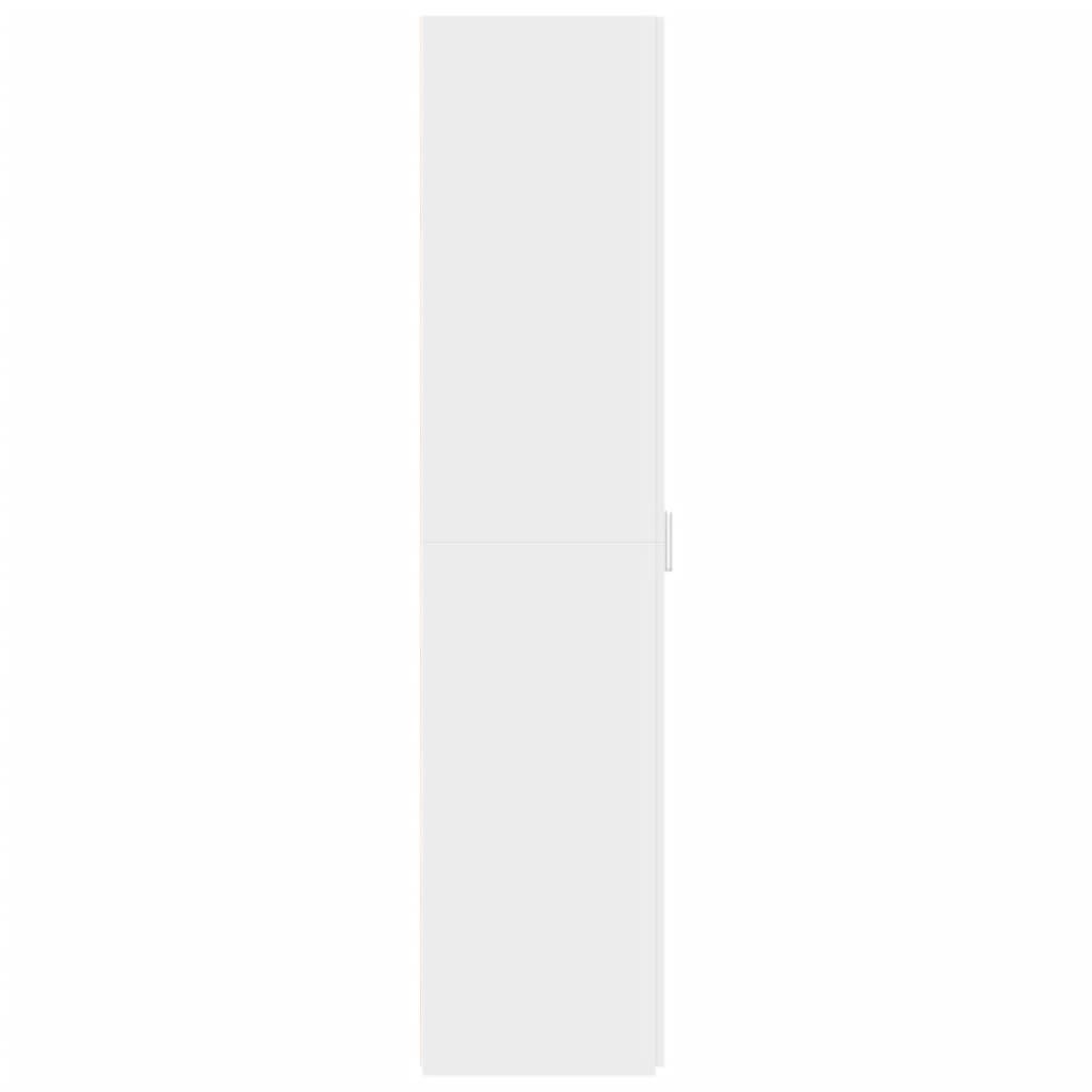 Credenza Bianca 30x42,5x185 cm in Legno Multistrato - homemem39