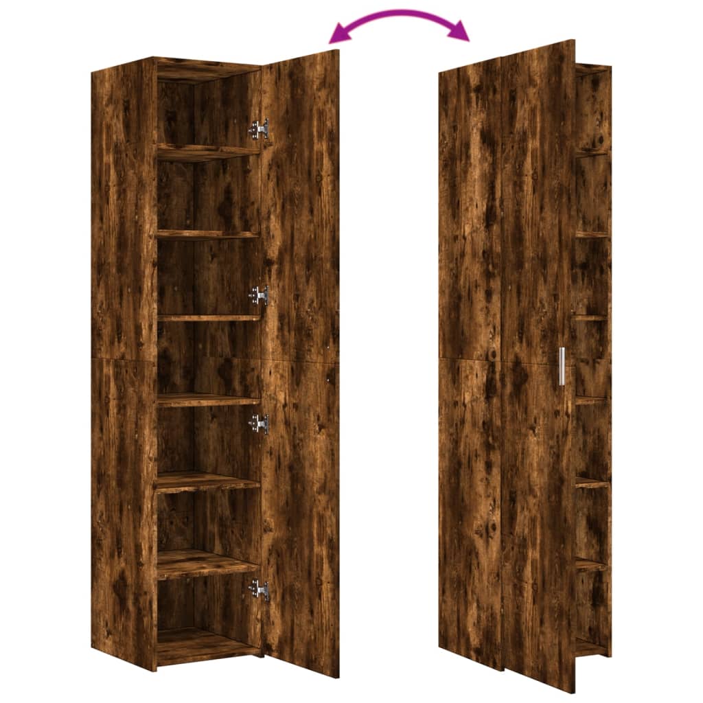 Credenza Rovere Fumo 40x42,5x185 cm in Legno Multistrato - homemem39