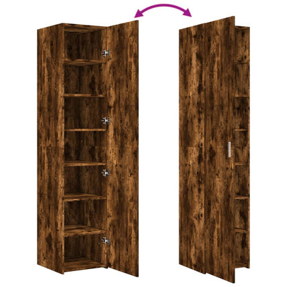 Credenza Rovere Fumo 40x42,5x185 cm in Legno Multistrato - homemem39