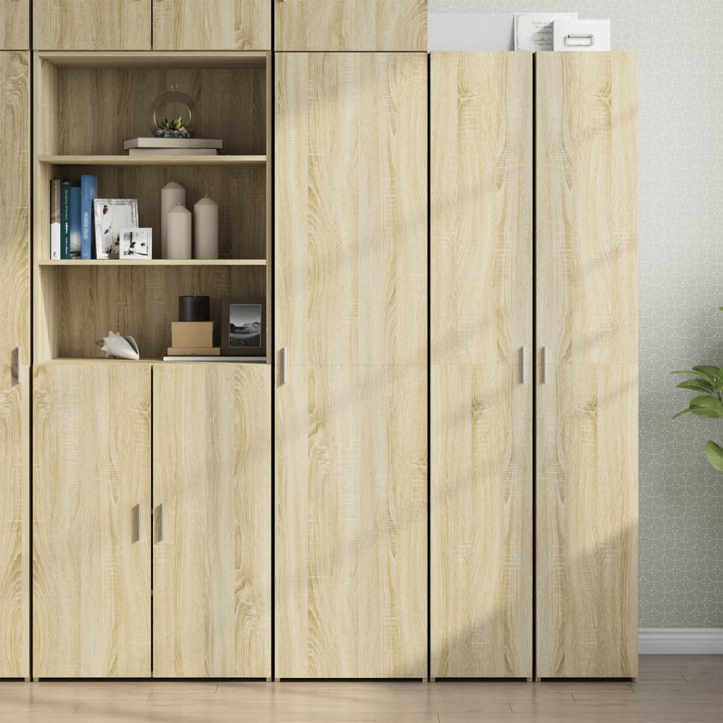 Credenza Rovere Sonoma 45x42,5x185 cm in Legno Multistrato - homemem39