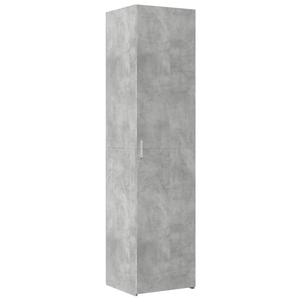 Credenza Grigio Cemento 45x42,5x185 cm in Legno Multistrato - homemem39