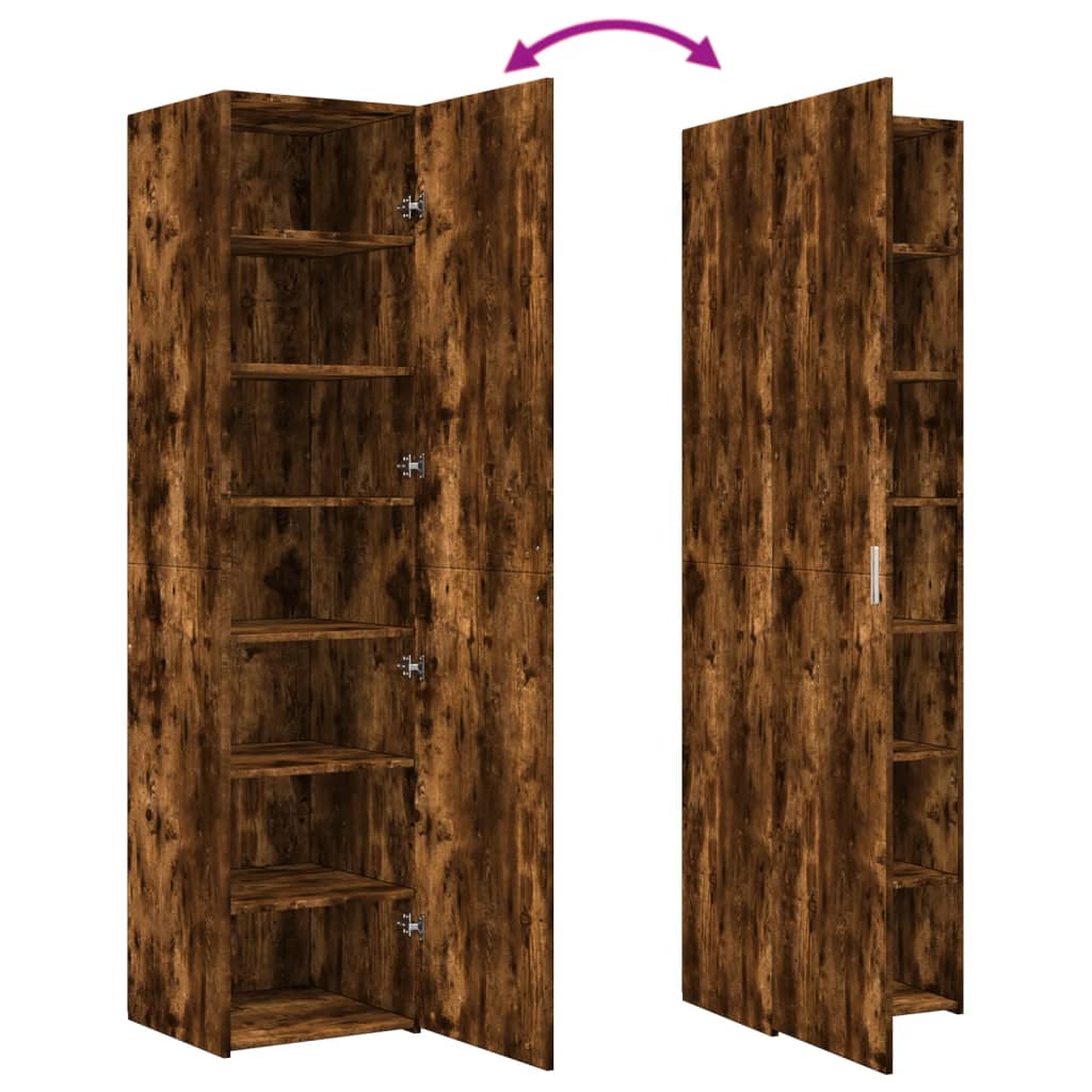 Credenza Rovere Fumo 45x42,5x185 cm in Legno Multistrato - homemem39