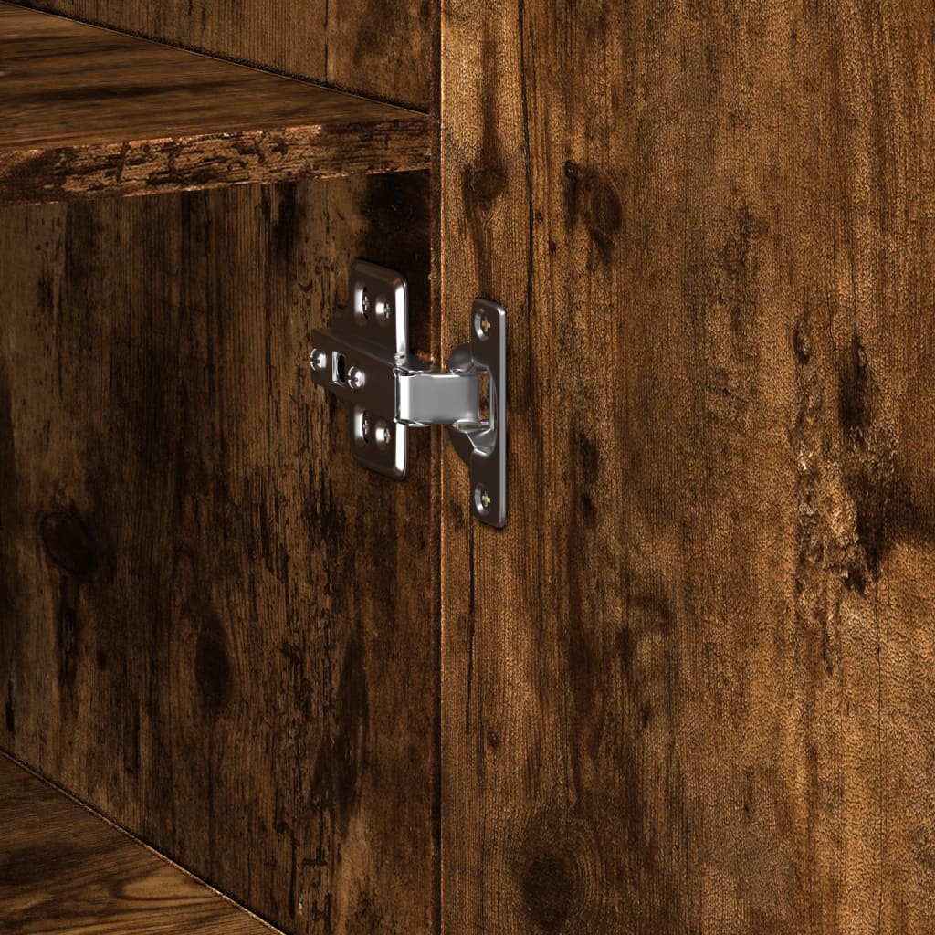 Credenza Rovere Fumo 45x42,5x185 cm in Legno Multistrato - homemem39