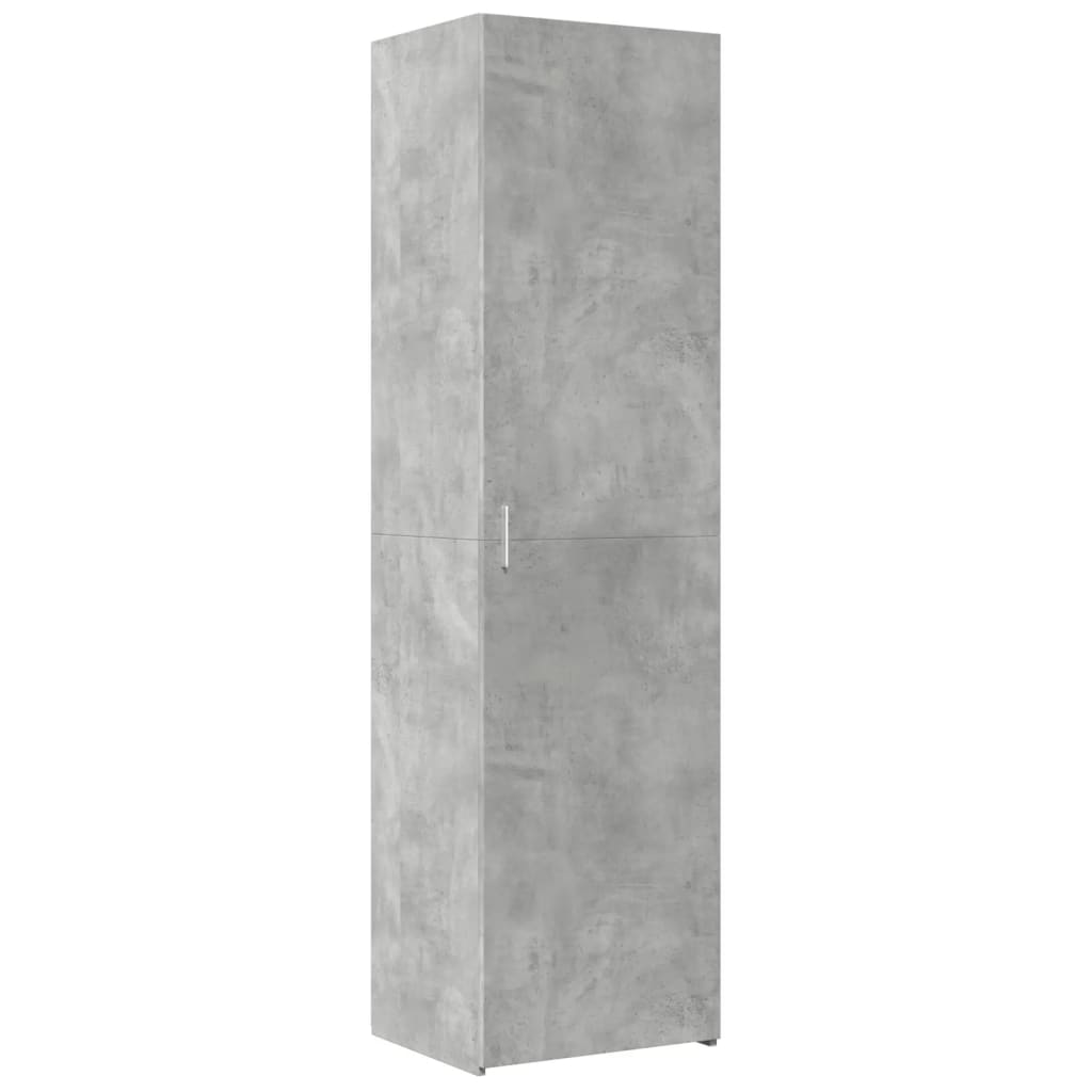 Credenza Grigio Cemento 50x42,5x185 cm in Legno Multistrato