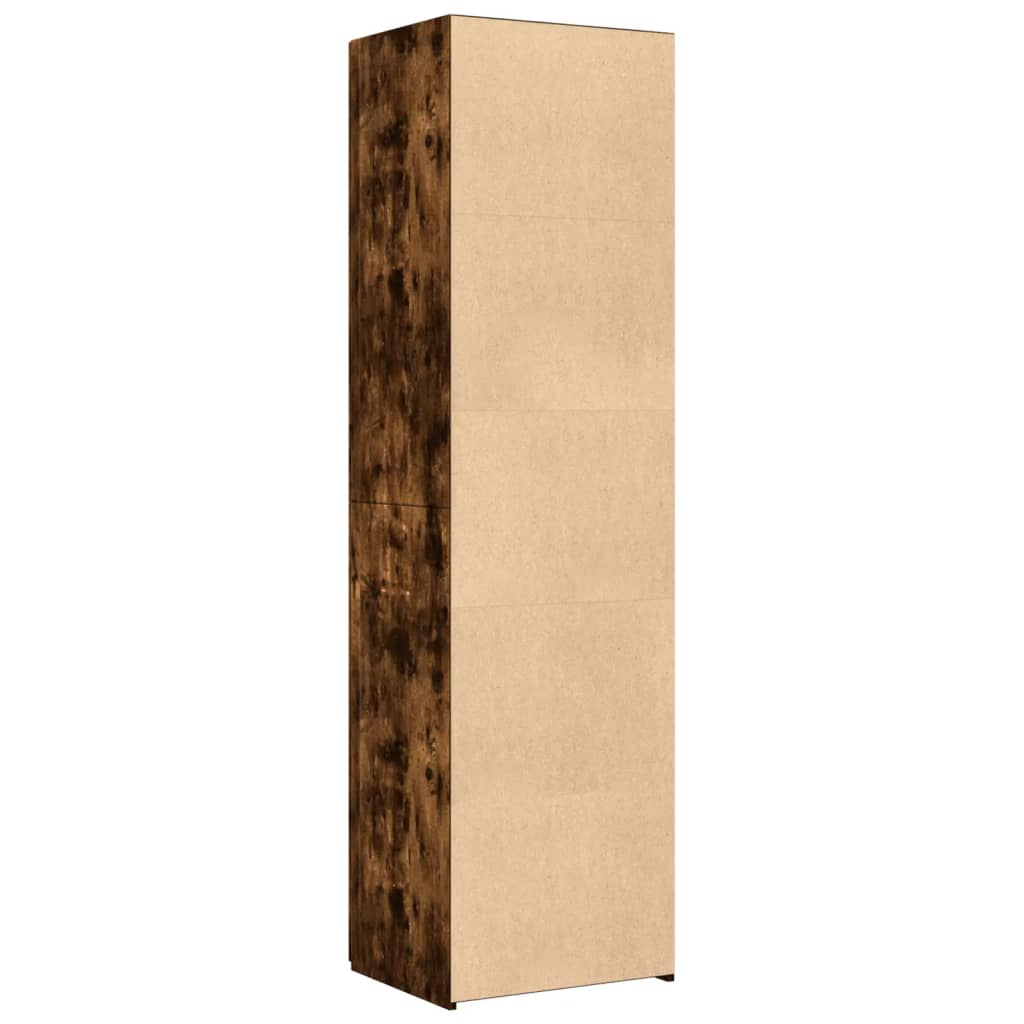 Credenza Rovere Fumo 50x42,5x185 cm in Legno Multistrato - homemem39