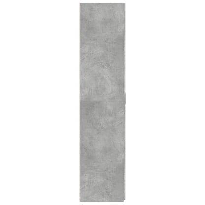 Credenza Grigio Cemento 70x42,5x185 cm in Legno Multistrato - homemem39