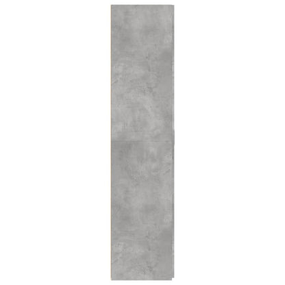Credenza Grigio Cemento 70x42,5x185 cm in Legno Multistrato - homemem39