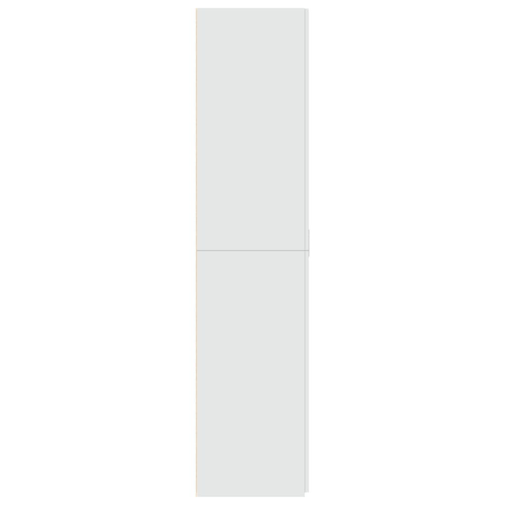 Credenza Bianca 80x42,5x185 cm in Legno Multistrato - homemem39