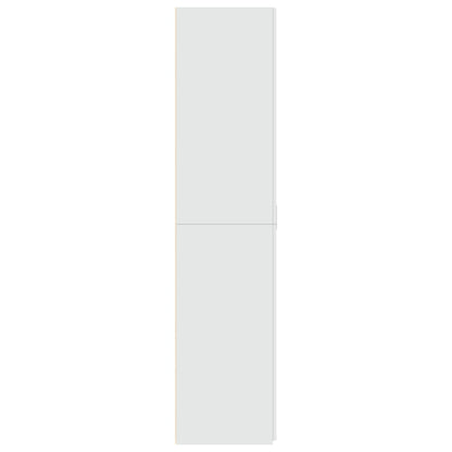 Credenza Bianca 80x42,5x185 cm in Legno Multistrato - homemem39