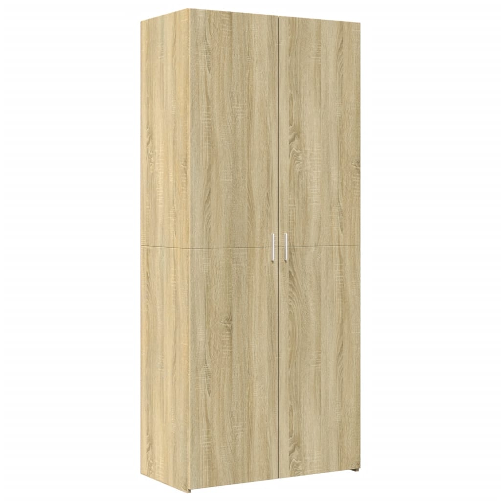 Credenza Rovere Sonoma 80x42,5x185 cm in Legno Multistrato - homemem39