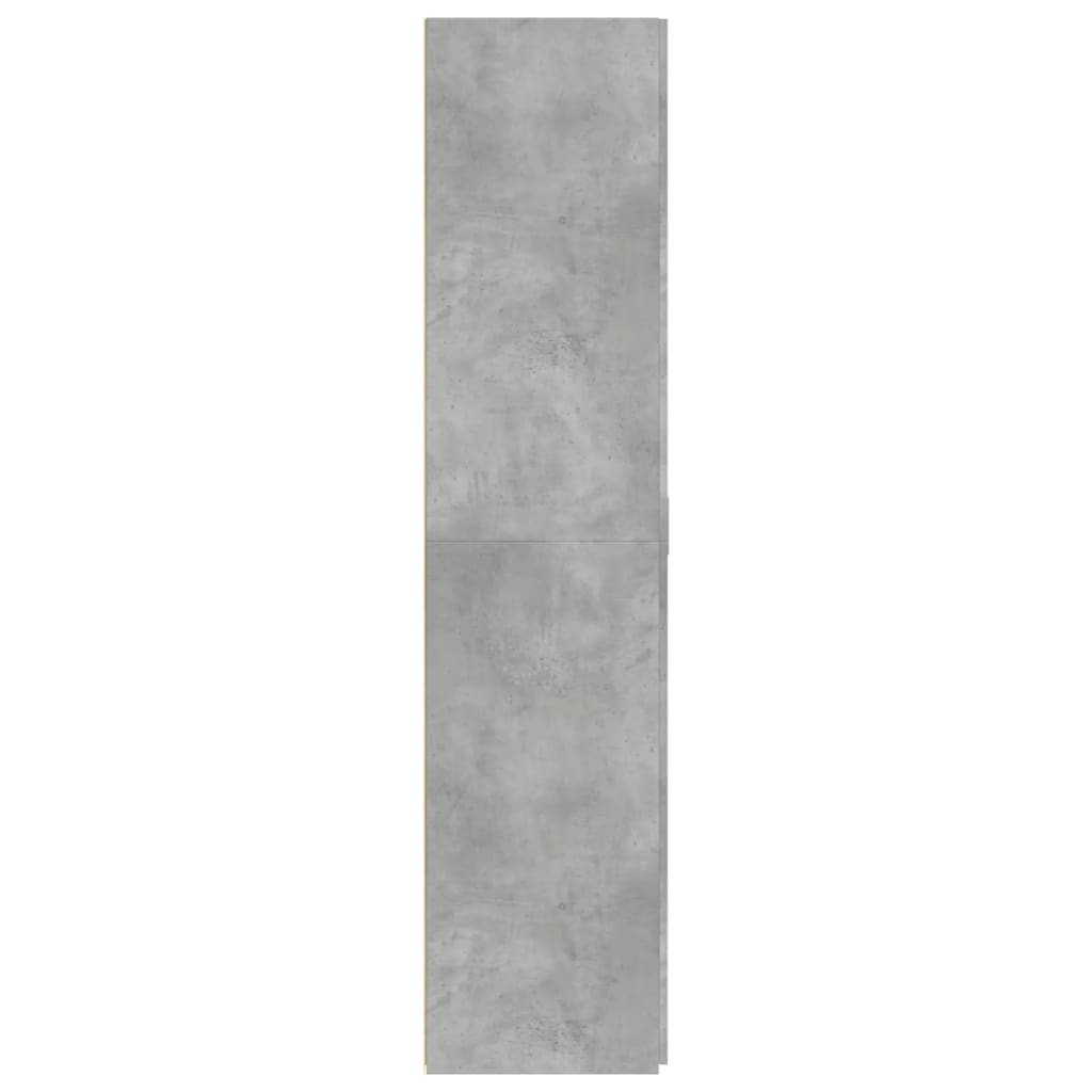 Credenza Grigio Cemento 80x42,5x185 cm in Legno Multistrato - homemem39