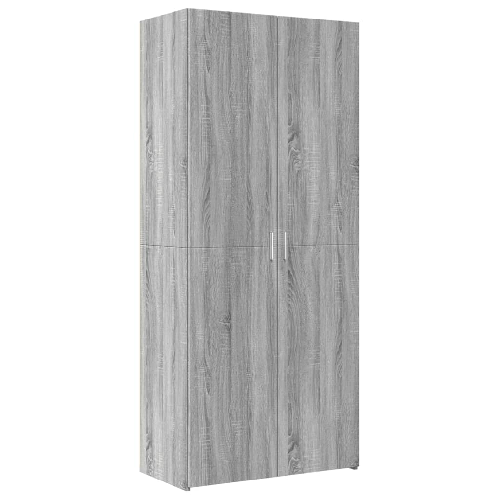Credenza Grigio Sonoma 80x42,5x185 cm in Legno Multistrato - homemem39
