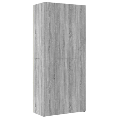 Credenza Grigio Sonoma 80x42,5x185 cm in Legno Multistrato - homemem39