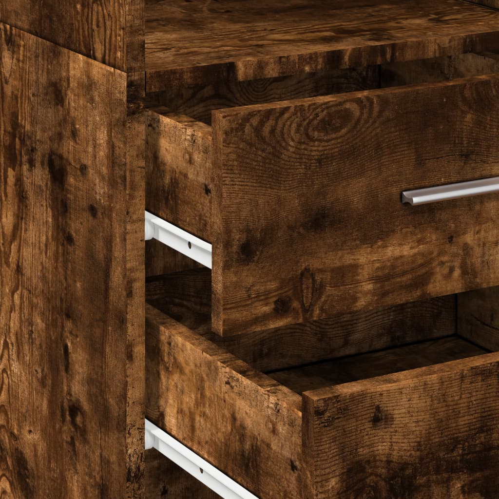 Credenza Rovere Fumo 40x42,5x185 cm in Legno Multistrato - homemem39