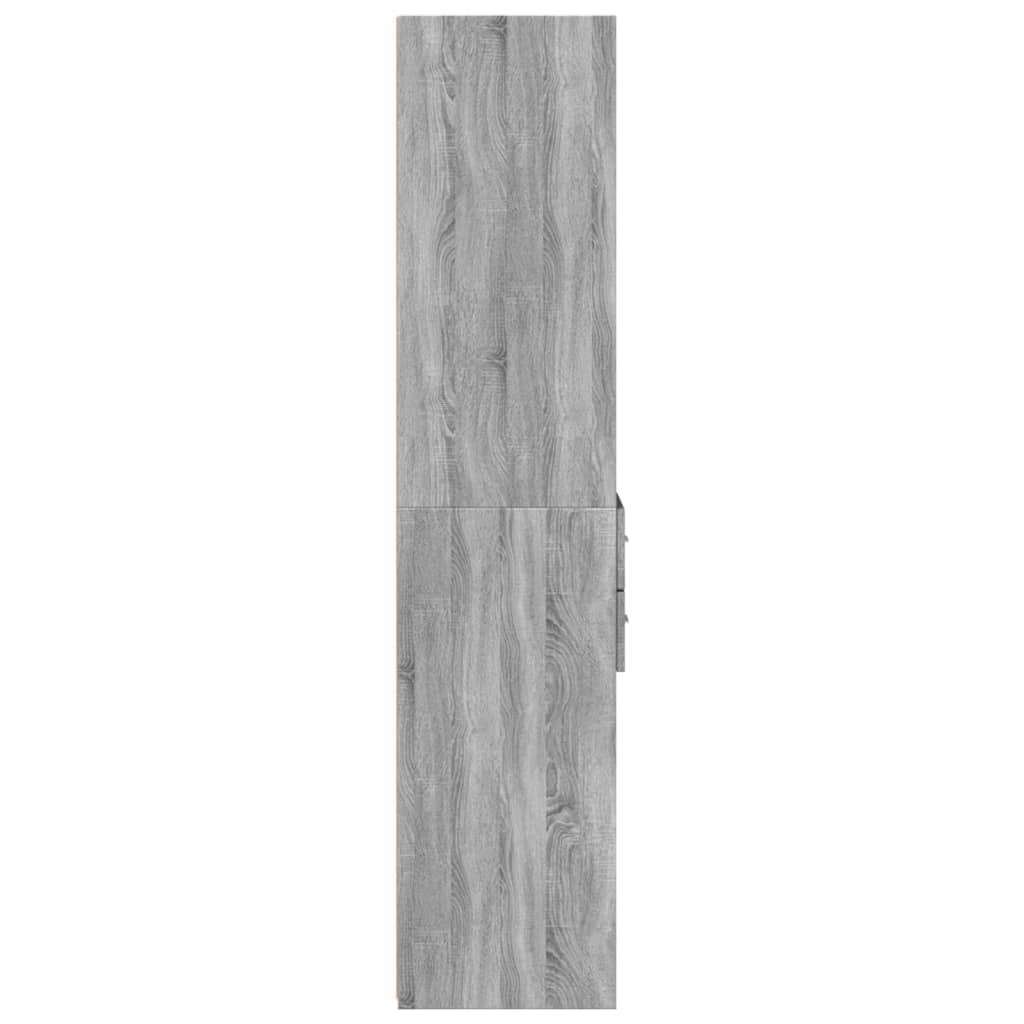 Credenza Grigio Sonoma 40x42,5x185 cm in Legno Multistrato - homemem39