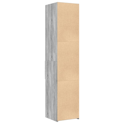 Credenza Grigio Sonoma 40x42,5x185 cm in Legno Multistrato - homemem39