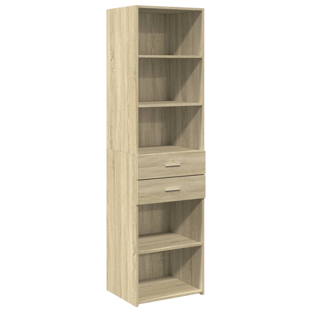 Credenza Rovere Sonoma 50x42,5x185 cm in Legno Multistrato - homemem39