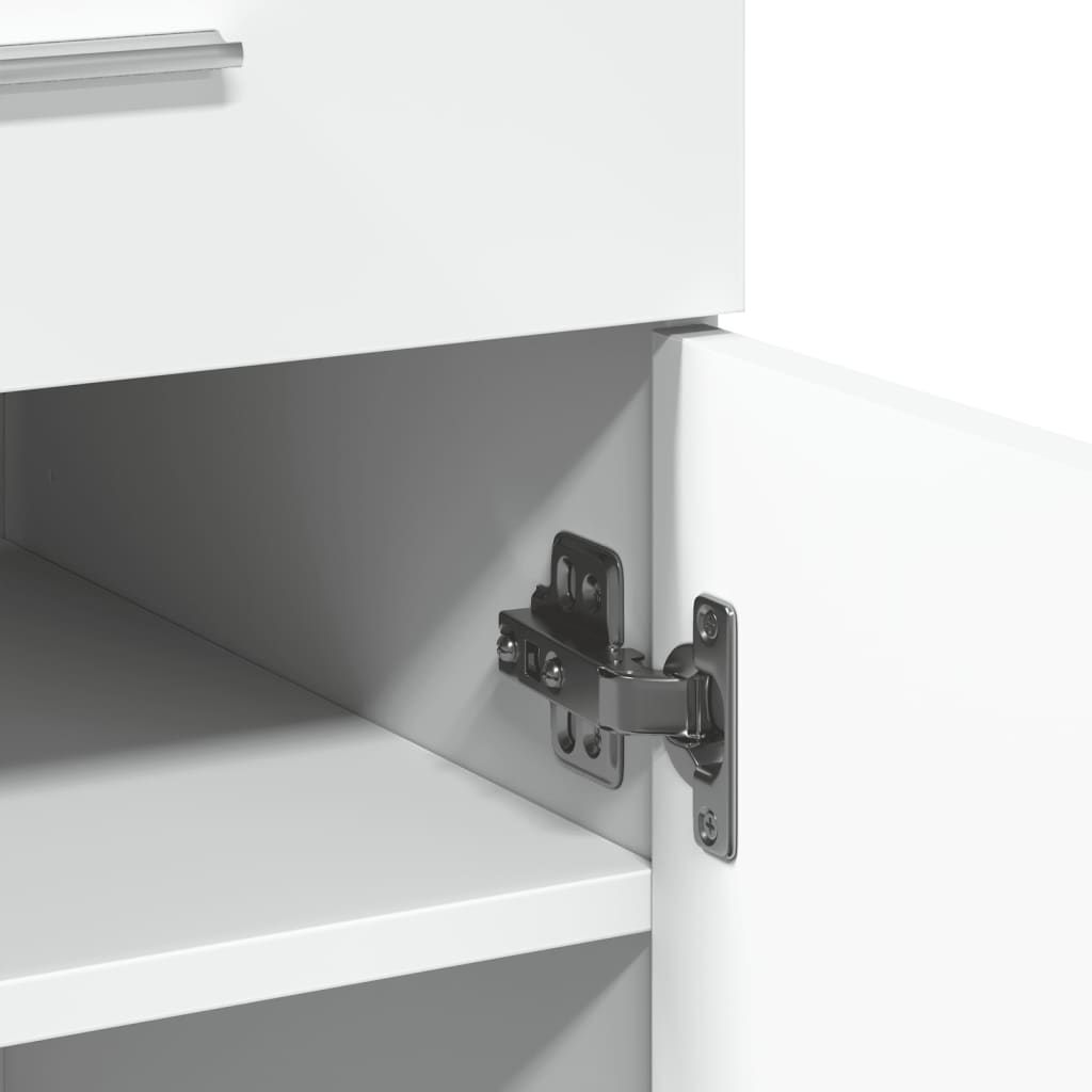 Credenza Bianca 80x42,5x93 cm in Legno Multistrato - homemem39