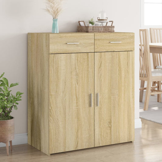 Credenza Rovere Sonoma 80x42,5x93 cm in Legno Multistrato - homemem39