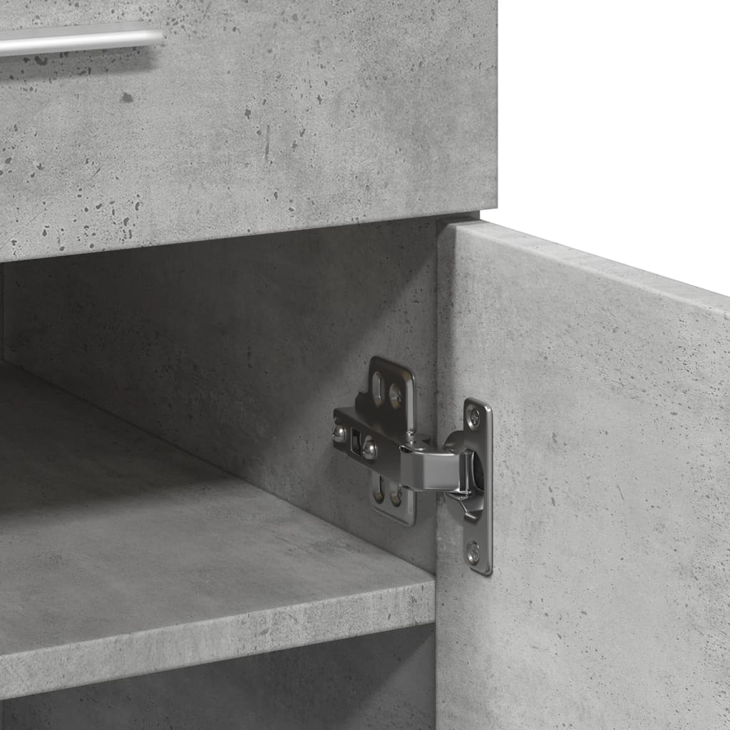 Credenza Grigio Cemento 80x42,5x93 cm in Legno Multistrato - homemem39