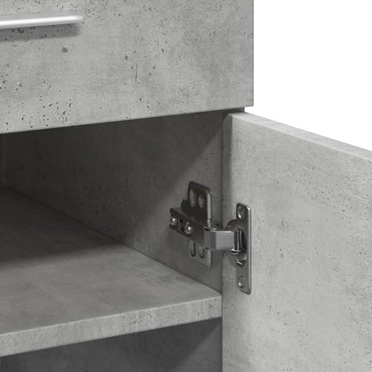 Credenza Grigio Cemento 80x42,5x93 cm in Legno Multistrato - homemem39