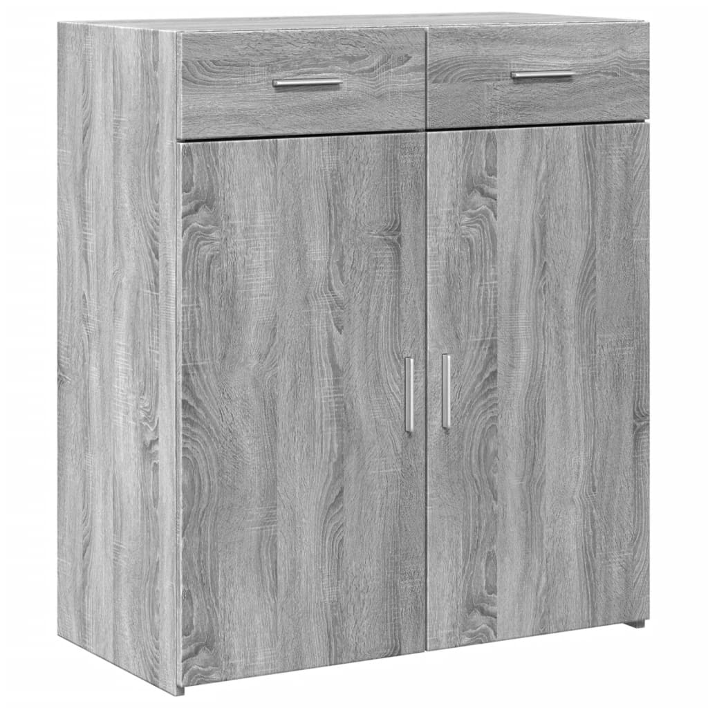 Credenza Grigio Sonoma 80x42,5x93 cm in Legno Multistrato - homemem39