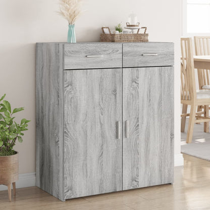 Credenza Grigio Sonoma 80x42,5x93 cm in Legno Multistrato - homemem39