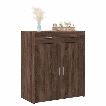 Credenza Rovere Marrone 80x42,5x93 cm in Legno Multistrato - homemem39