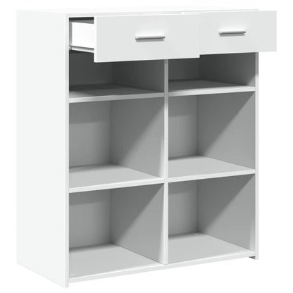 Credenza Bianca 80x42,5x93 cm in Legno Multistrato - homemem39